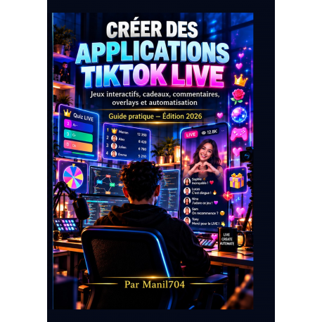 Couverture du livre « Créer des applications TikTok LIVE » de MANIL704