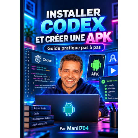 Couverture du livre « Installer Codex et créer une APK » de MANIL704